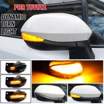 Светодиодный динамический указатель поворота на боковом зеркале для Toyota Corolla 2019-22