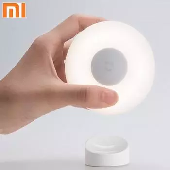 Светодиодный индукционный ночник Mijia с 2 лампами, интеллектуальный датчик движения, инфракрасная яркость, регулируемая инфракрасная интеллектуальная система человеческого тела с магнитным основанием