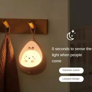 Светодиодный ночник Человеческое тело Чувствительные огни USB Перезаряжаемая симпатичная силиконовая лампа животного для спальни Декор гостиной Детский подарок
