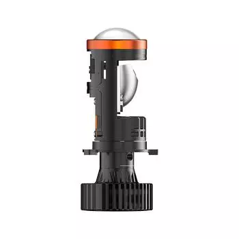 Светодиодный проектор Y5PRO H4 Mini HD Fisheye Lens Auto H4 LED Headlight Lamps с соленоидным дизайном, двойной вентилятор охлаждения, дальний/ближний свет H4/9003/HB2 Hi/Lo
