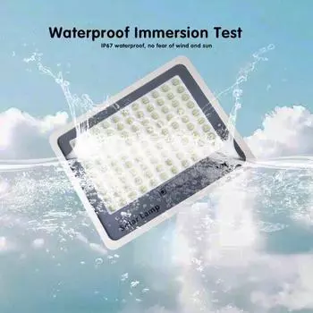 Светодиодный прожектор Dream Blue на солнечных батареях IP66, уличные светильники, сверхъяркие, высокой мощности, водонепроницаемые, для внутреннего и наружного использования, индукционные лампы для дома