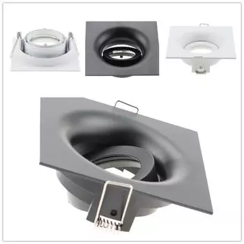 Светодиодный светильник Downlight Встраиваемый потолочный светильник Держатель розетки Диммируемый светильник Downlight Светодиодный точечный светильник Spot Light Круглый металлический сатин GU5.3 GU10 MR16