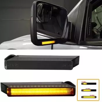 Светодиодный указатель поворота бокового зеркала для Ford F150 2004-2014 Expedition Lincoln Mark LT4L3Z13B374AA 4L3Z13B375AA
