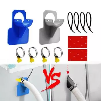 Swimming Pool Pipe Support Hose Support Bracket With Tape and Zip Ties Stainless Steel Hose Clamps to Prevent Pipe Sagging