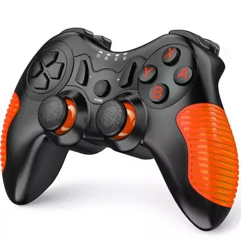 Switch Controller Switch Controller HD Vibration Wireless Nintendo Switch Контроллер Nintendo Pro Совместимость с Nintendo OLED Модель Маленький оранжевый
