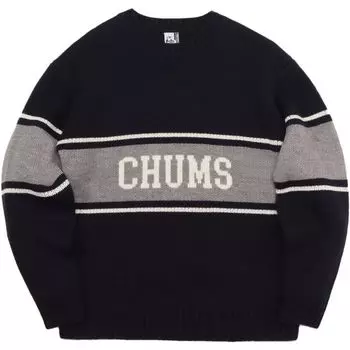 Свитер College Knit Crew Top Черный [Chums] Мужской чёрный