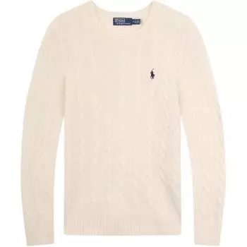Свитер мужской Polo Ralph Lauren вязаный косами с длинным рукавом кремовый MNPOSWE16822271-100 L