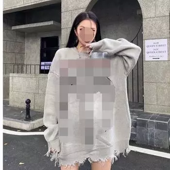 Свитер в готическом стиле с надписью High Street Dark Style, американский хип-хоп, модный мужской и женский трикотаж M