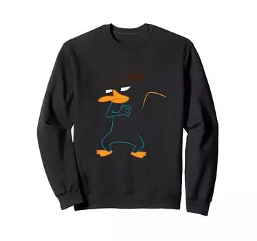 Свитшот Disney Phineas and Ferb Agent P Undercover Outline Shot чёрный
