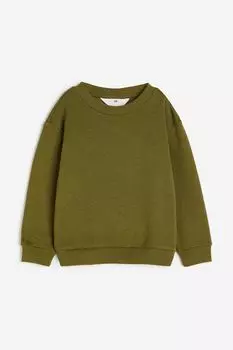 Свитшот H&M хаки зеленый