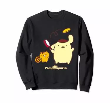Свитшот Pom Pom Purin Bagel и чёрный