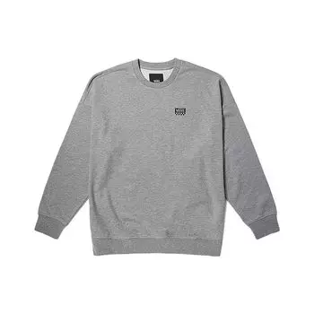 Свободный пуловер с круглым вырезом и принтом логотипа Vans, топы унисекс, серый VN000H0SHTG L