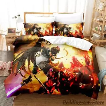 Sword Art Online II Постельное белье Single Twin Full Queen King Size Bed Set Adult Kid Bedroom Duvetcover Sets Anime Bed 70x133cm 2pcs
