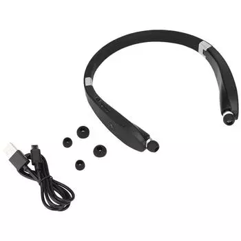 SX-991 Складная шейная телескопическая гарнитура с беспроводными Bluetooth-наушниками(черный) чёрный