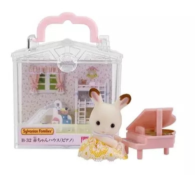 Sylvanian Families Baby House Домик с сертификатом ST Mark Для детей от 3 лет и старше Игрушечный кукольный домик Sylvanian Families EPOCH [Детское пианино] B-32