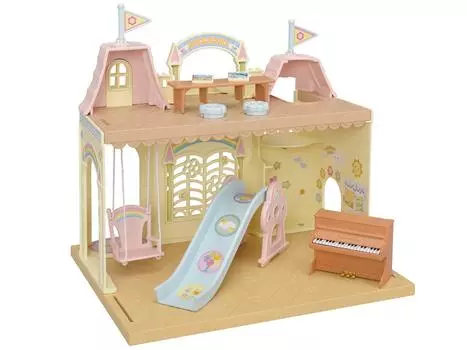 Sylvanian Families Kindergarten Fun ST Mark Certification 3 года и старше Игрушечный кукольный домик Sylvanian Families EPOCH [Лесной детский сад] S-61