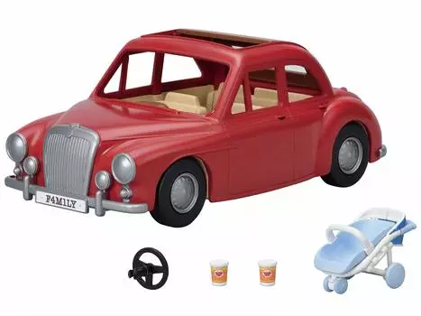 Sylvanian Families Vehicle outing family ST Mark certification 3 years old and up Toy Dollhouse Sylvanian Families EPOCH [Fun car] V-05