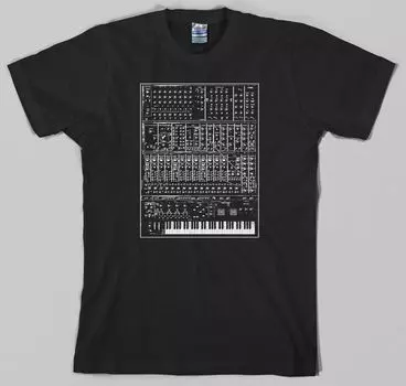 Synthe r аналоговый moog модульная синтезаторная клавиатура 80-х годов Korg футболка унисекс S