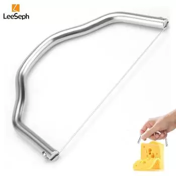 Сырорезка Leeseph с проволокой, быстрая нарезка твердых или полутвердых сыров, кухонный инструмент из нержавеющей стали, долговечная проволока
