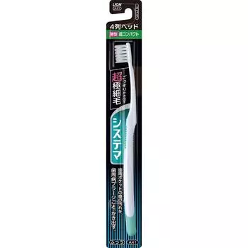 Systema Lion Щетка Systema Super Compact, 4 ряда, 1 зубная щетка, нормальная