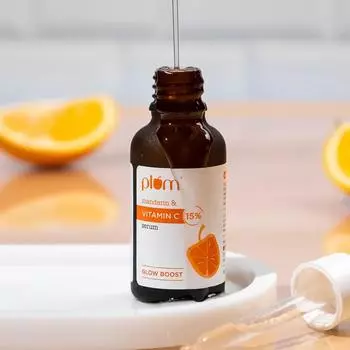 Сыворотка для лица с 15% витамина С и мандарином (30мл)-слива