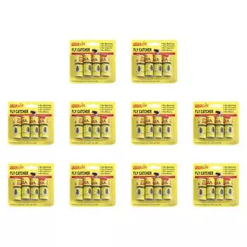 T0# Fly Strips Сильная клейкая липкая ловушка для фруктовых мух для домашней кухни (желтый)