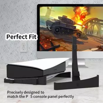 T0# Horizontal Game Discs Stand Dock Mount Holder for PS 5 DE Console Accessorie