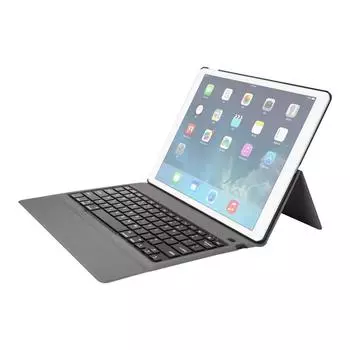 T129 Для iPad Pro 12,9 дюйма (2017) / (2015) Ультратонкий цельный пластиковый чехол для планшета с Bluetooth-клавиатурой и функцией подставки (черный) чёрный