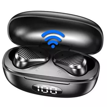T2 Беспроводные наушники Bluetooth наушники стерео сенсорное управление шумоподавление водонепроницаемые наушники гарнитуры с микрофоном