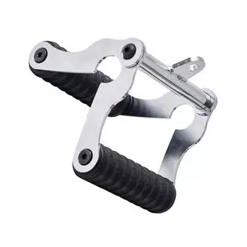 T Bar Row Landmine Handle Attachment for Effective Core and Muscle Workout Easy to Install Barbell Deadlift Accessory серебряный