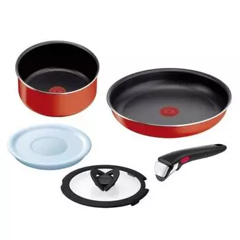 T-fal Ingenio Paprika Red Set 5