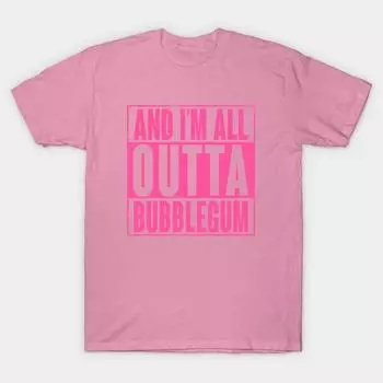 T Рубашка женщин All Outta Bubblegum Harajuku Печать Кавайи Футболка Летний короткий рукав женский футболка Top Tee S
