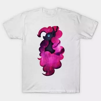 Футболка женская Nightmare Ponies Mane 6 Pinkie Pie Harajuku Print Kawaii футболка летняя женская футболка с коротким рукавом топ футболка S