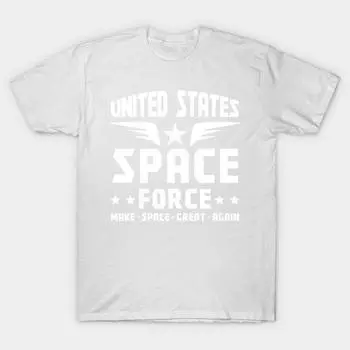 T Shirt Women United States Space Force Make Space Great Again Harajuku Print Kawaii Tshirt Summer Short Sleeve Female T-Shirt Top Tee S розовый