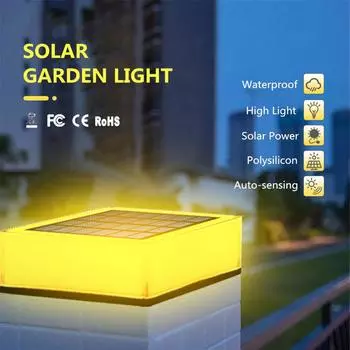 T-SUN 1PC/2PCS Солнечный светильник IP68 3000K 6000K RGB Солнечный светодиодный светильник для наружного садового декора Уличные солнечные светильники Stigma Lights 3000K and 6000K