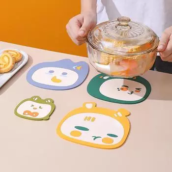 Теплоизоляционный коврик для стола, горячий и нескользящий, бытовой коврик с рисунком, водонепроницаемая и маслостойкая миска для высоких температур Small 8.5*8.5cm