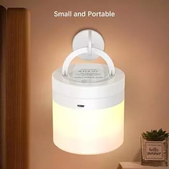 Table Lamp,Touch Dimmable Night Light,Portable USB Rechargeable Color Changing LED Lights for Bedside Bedroom Living Room USB Plug белый