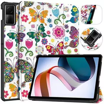 Tablet Case 2023 For Redmi Pad SE Case Tri-Folding Magnetic Protective Cover Funda For Xiaomi Redmi Pad SE 11 Inch Tablet Case Cover Redmi Pad Se 11 Inch миндальный