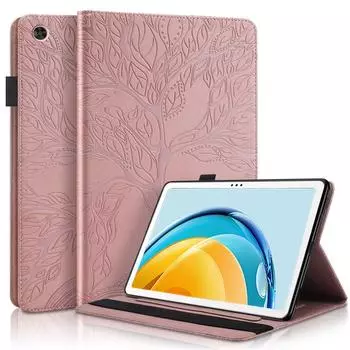 Tablet Case For Huawei MatePad SE 10.4 2022 Cover 3D Imprinted Tree Leather Silicon Stand For MatePad SE AGS5-L09 W09 10.4 Tablet Cover Matepad Se 10.4 чёрный