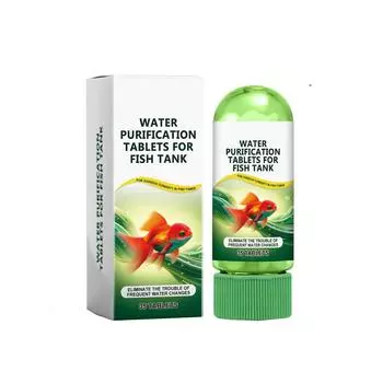 Таблетки для очистки воды в аквариуме. Качество воды, предназначенное для очистки пятен, ила, чистого пруда для рыб. One Size