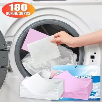Таблетки для стирки, 180/90/60/30 шт., нижнее белье, детская одежда, хозяйственное мыло, концентрированный стиральный порошок, моющее средство для стиральных машин 30Pcs белый
