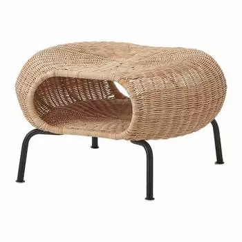 Табурет для ног IKEA с ящиком для хранения из ротанга ГАМЛЕХУЛЬТ (804.429.66)