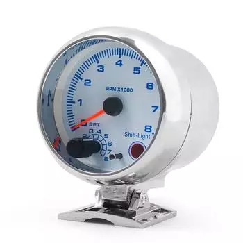 Tachometer LED Shift Light 0-8000 RPM 3.75 12V Car Tachometer Gauge With LED Shift Light Car Tachometer Gauge CHINA