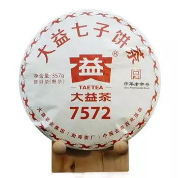 TAETEA Classic 7572 2018 Спелый чай Пуэр Выдержанный ферментированный черный чай Пуэр Пуэр 357г