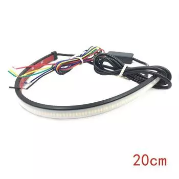 Tail Light Flexible LED Motorcycle Stop Light Package Content Black CM