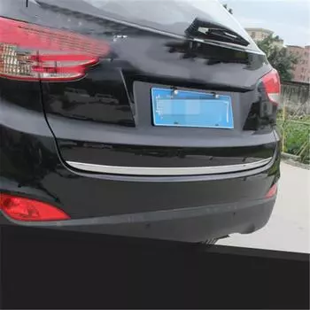 Tailgate Rear Door Bottom Cover Molding Trim Stainless Steel back door trim car Accessories for Hyundai IX35 2010-2017