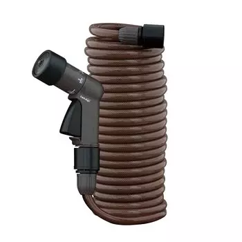 Takagi Hose Hose Reel Spiral G Hose Brown Stylish R007SBR 7.5m