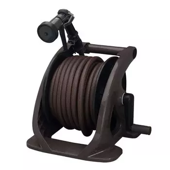 Takagi Hose Hose Reel Tough Brown 20m Stylish R220TBR