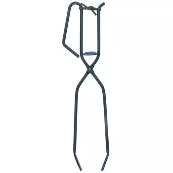 TAKAGI Sanjo-style firewood scissors with spring and paracord, made in Japan, handmade by artisans, made of iron чёрный