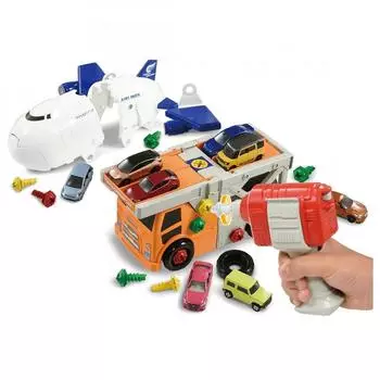 TAKARA TOMY 3 TAKARA TOMY TOMIC KUMICAE ACTION CAREER CAR Cargo JET SETS мини-игрушка для машин